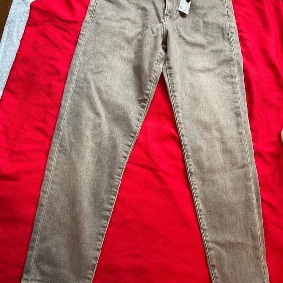 Express Denim - NWT EXPRESS Size 4R Women’s  Grey Tapered Ankle High Rise Jeans